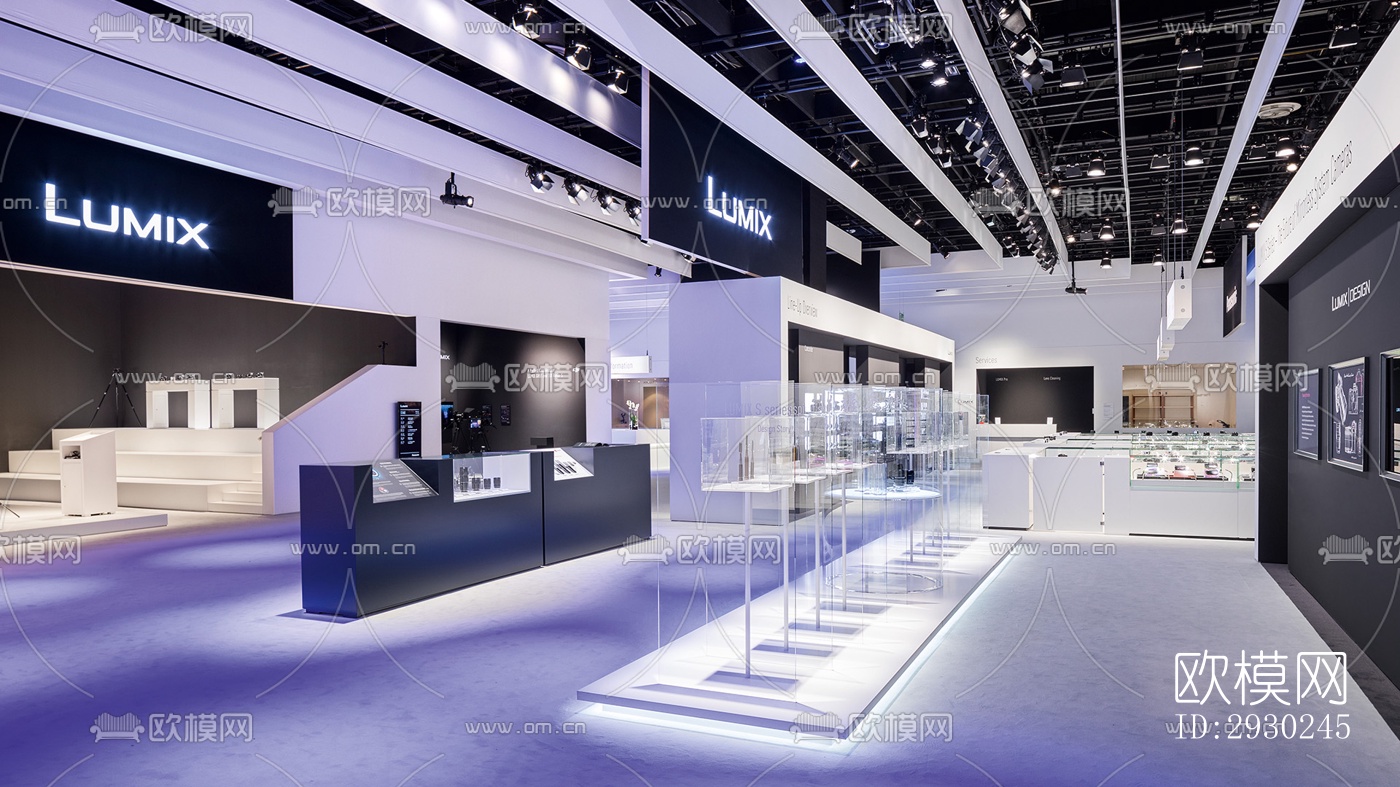 现代展览展厅效果图下载（渲染图8）