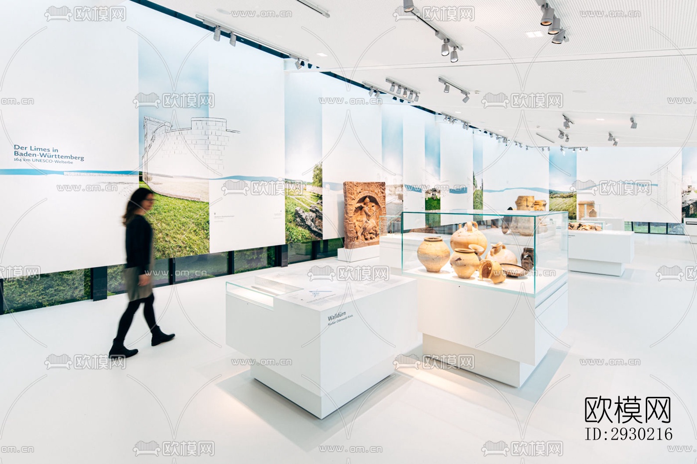 现代展览展厅效果图下载（渲染图5）