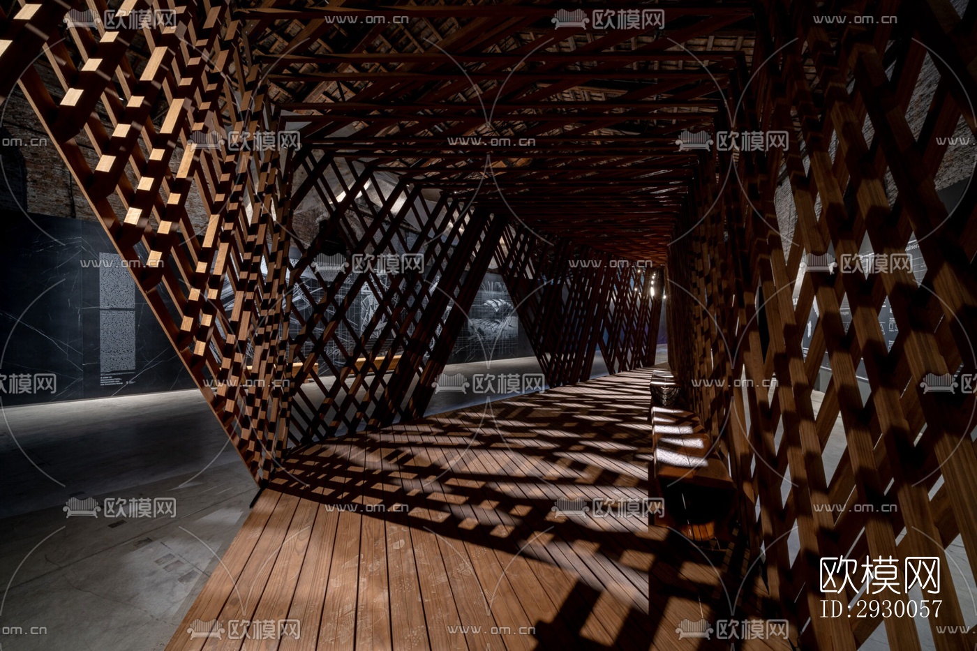 工业风展览展厅效果图下载（渲染图5）