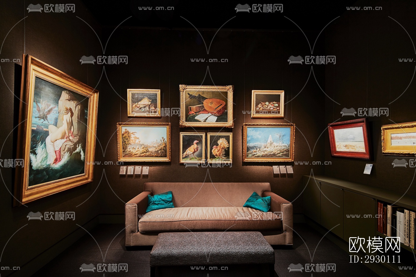 欧式展览展厅效果图下载（渲染图5）