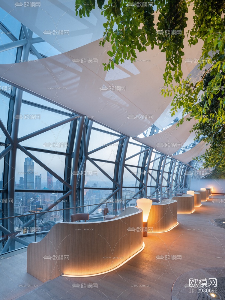 现代酒店民宿效果图下载（渲染图5）