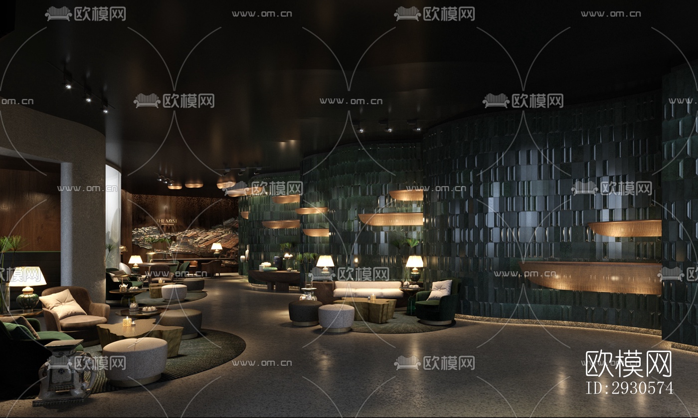 后现代酒店民宿效果图下载（渲染图9）