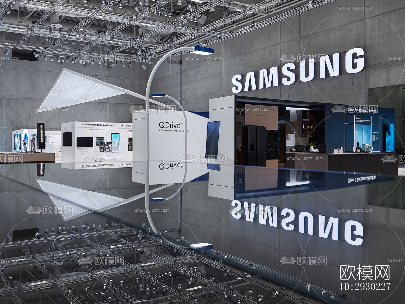 现代展览展厅效果图下载（渲染图8）