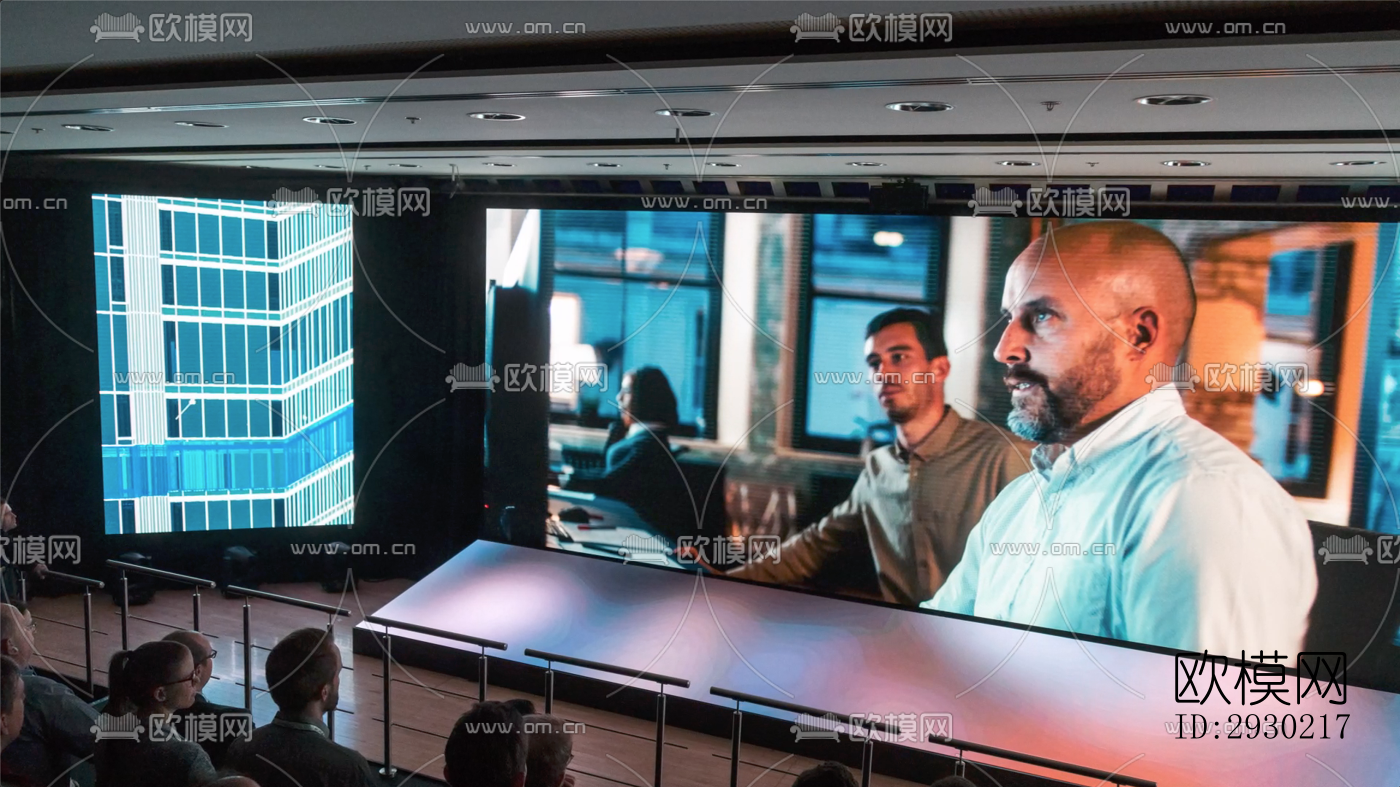 现代展览展厅效果图下载（渲染图7）