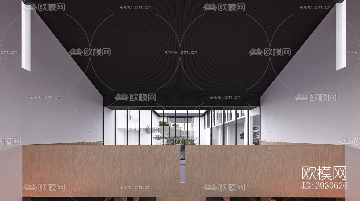 新中式酒店民宿效果图下载（渲染图4）