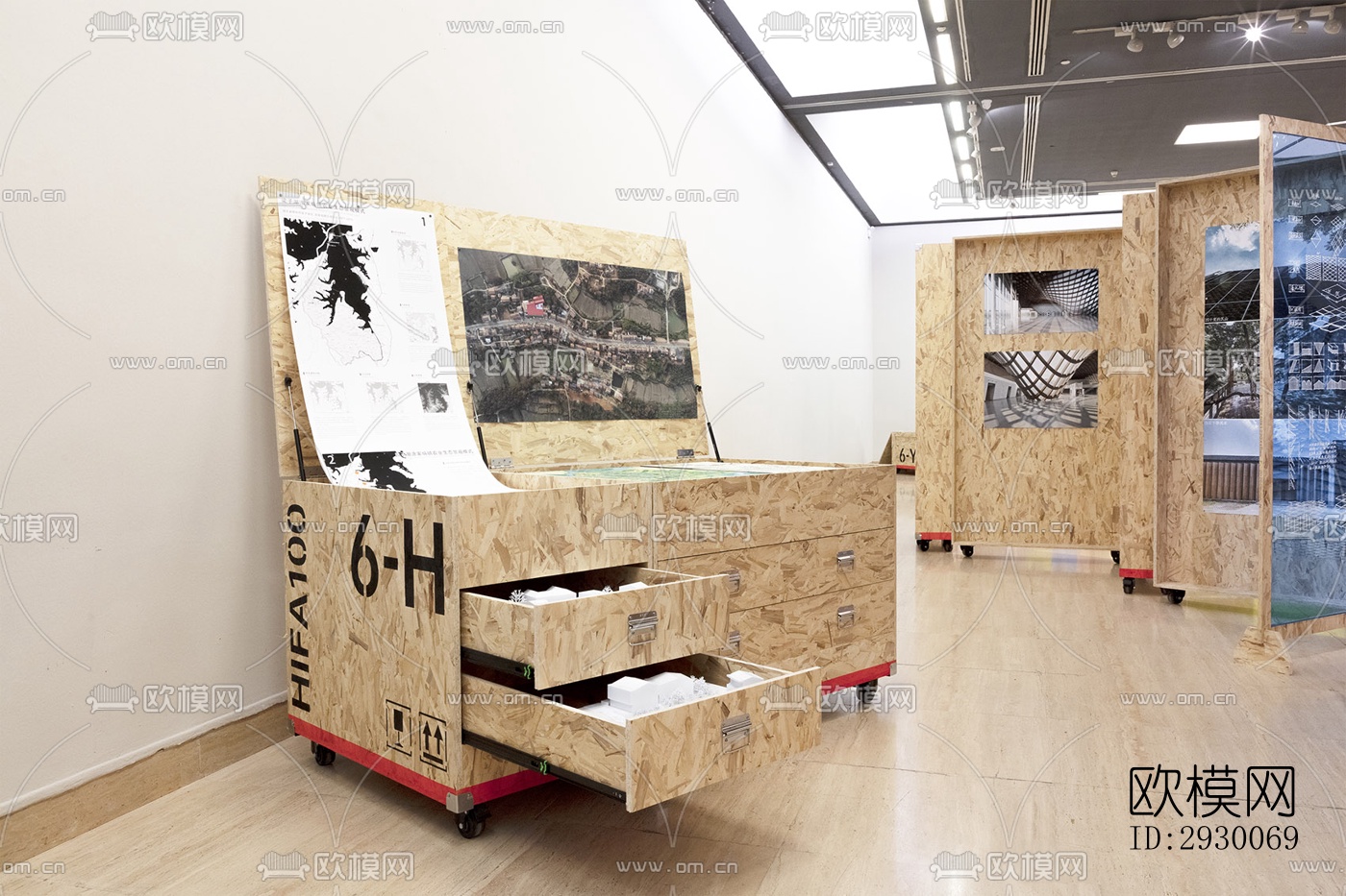 工业风展览展厅效果图下载（渲染图5）