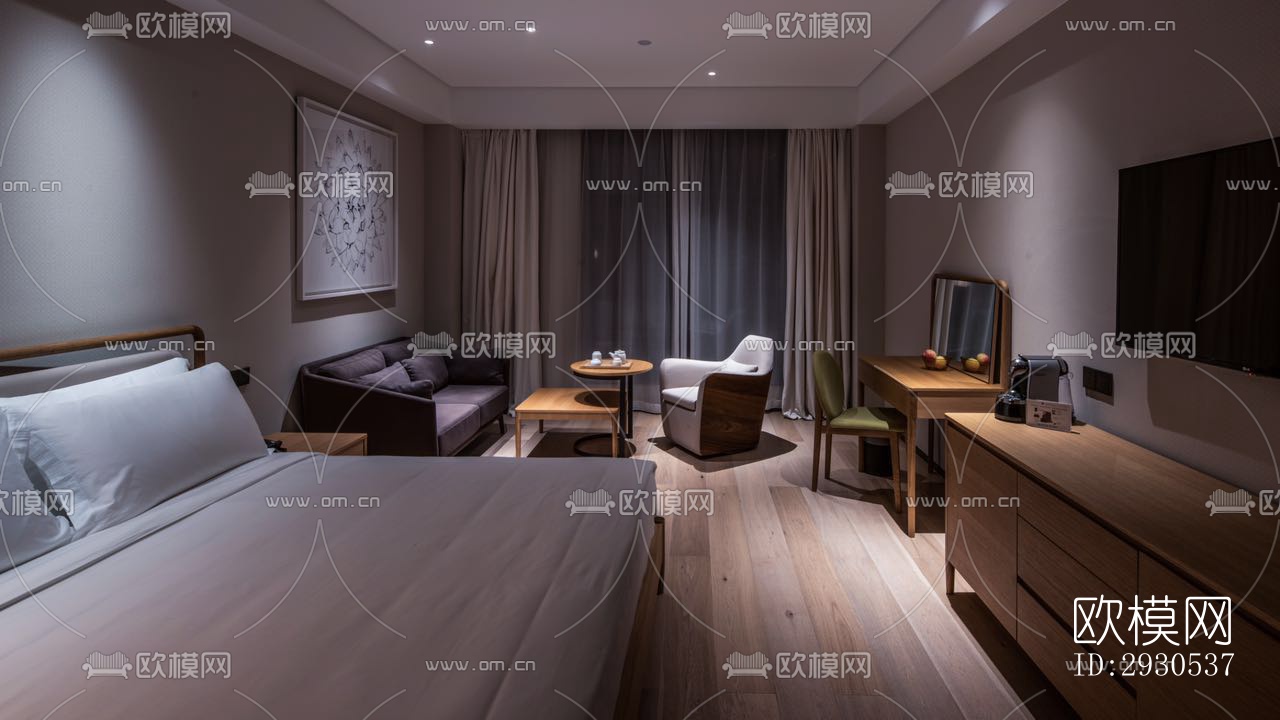 北欧酒店民宿效果图下载（渲染图4）