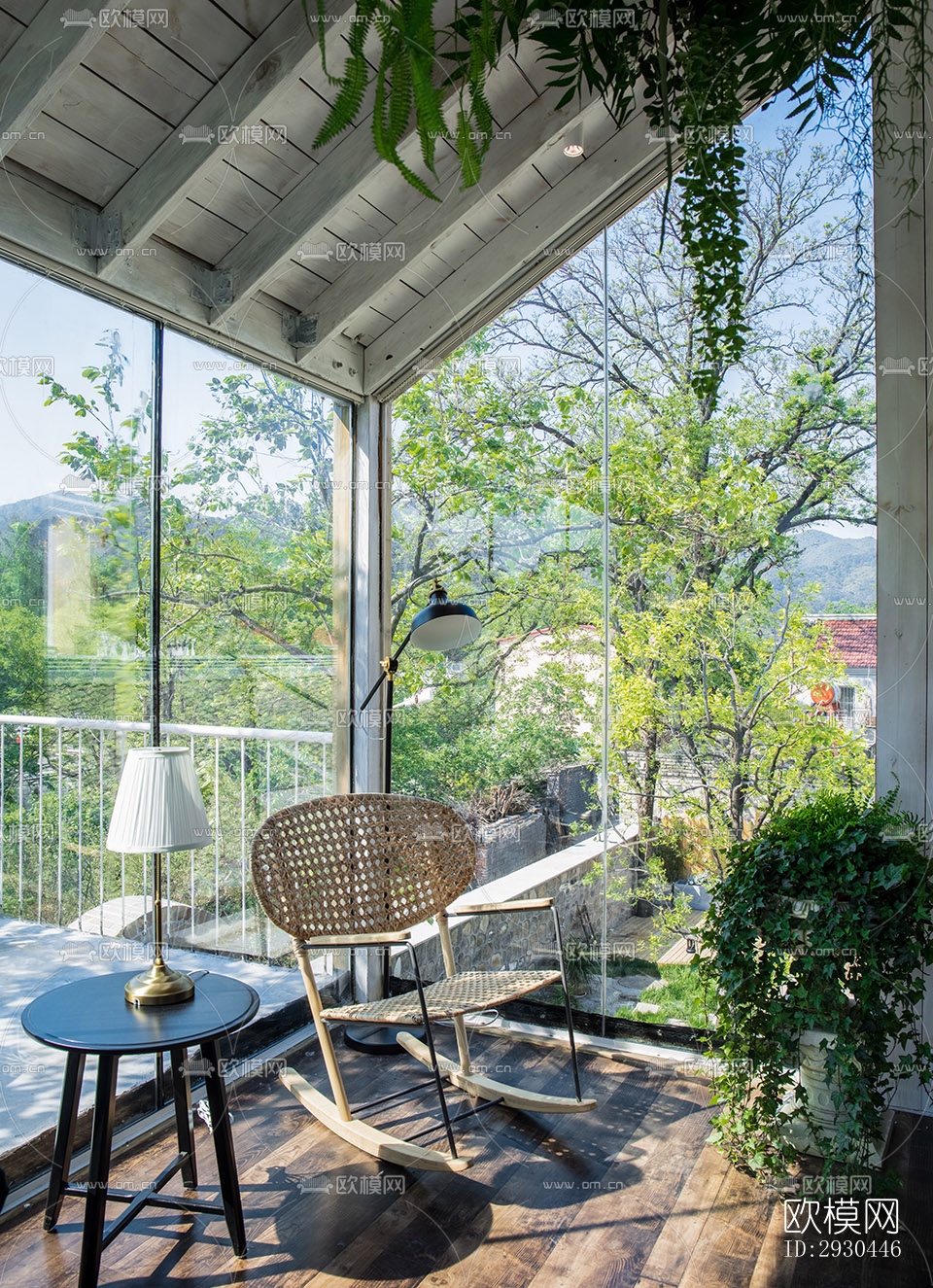 中式酒店民宿效果图下载（渲染图15）