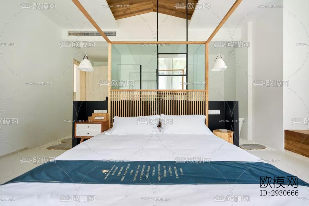 现代酒店民宿效果图下载（渲染图10）