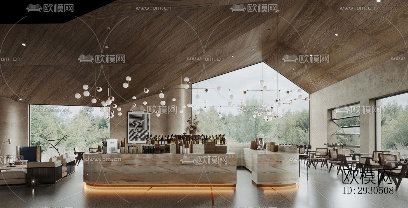 侘寂酒店民宿效果图下载（渲染图3）