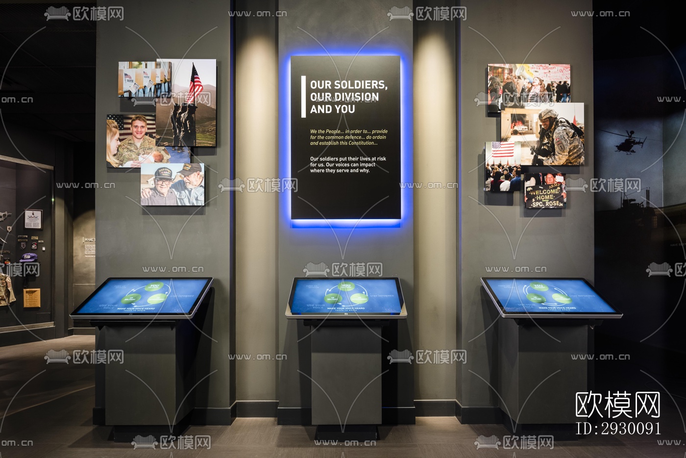 工业风展览展厅效果图下载（渲染图5）