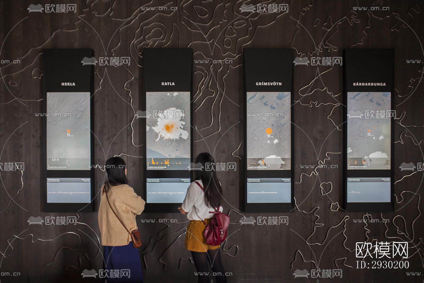 现代展览展厅效果图下载（渲染图2）