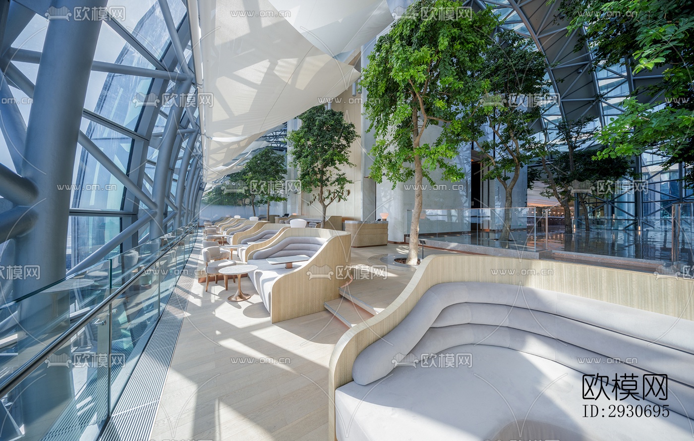 现代酒店民宿效果图下载（渲染图11）