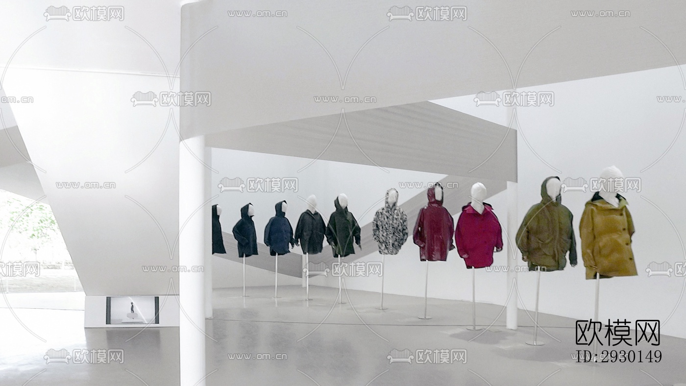 现代展览展厅效果图下载（渲染图10）