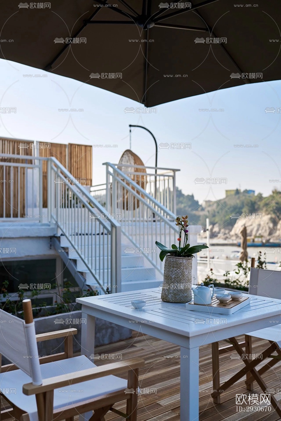 现代酒店民宿效果图下载（渲染图13）