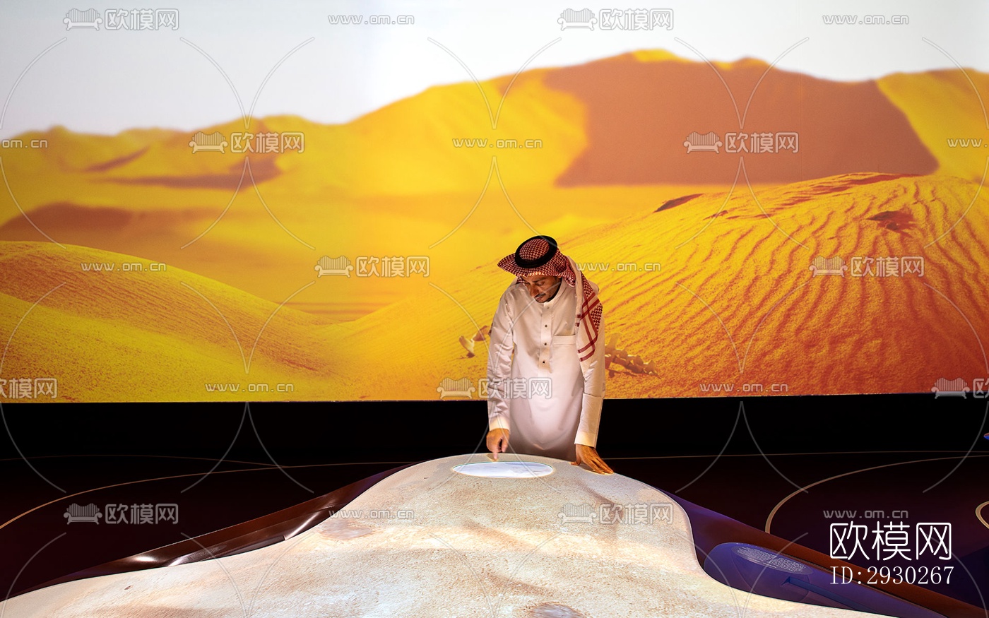 现代展览展厅效果图下载（渲染图1）