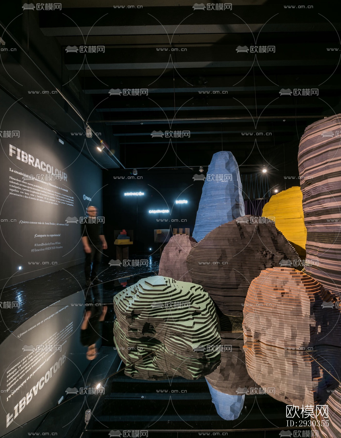 现代展览展厅效果图下载（渲染图14）