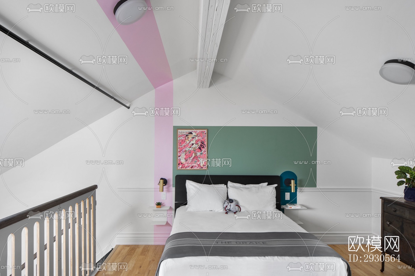 后现代酒店民宿效果图下载（渲染图2）