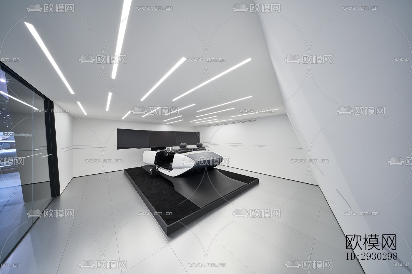 现代展览展厅效果图下载（渲染图5）