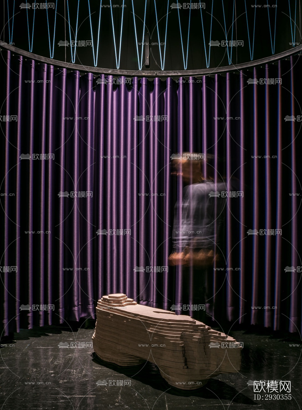 现代展览展厅效果图下载（渲染图2）