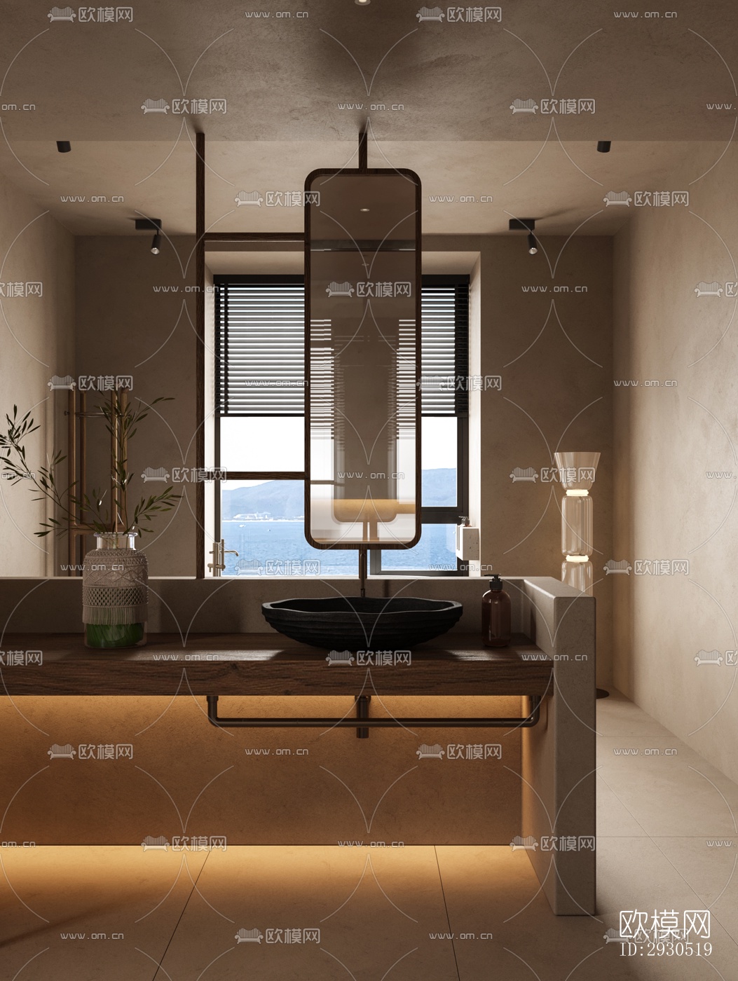 侘寂酒店民宿效果图下载（渲染图2）