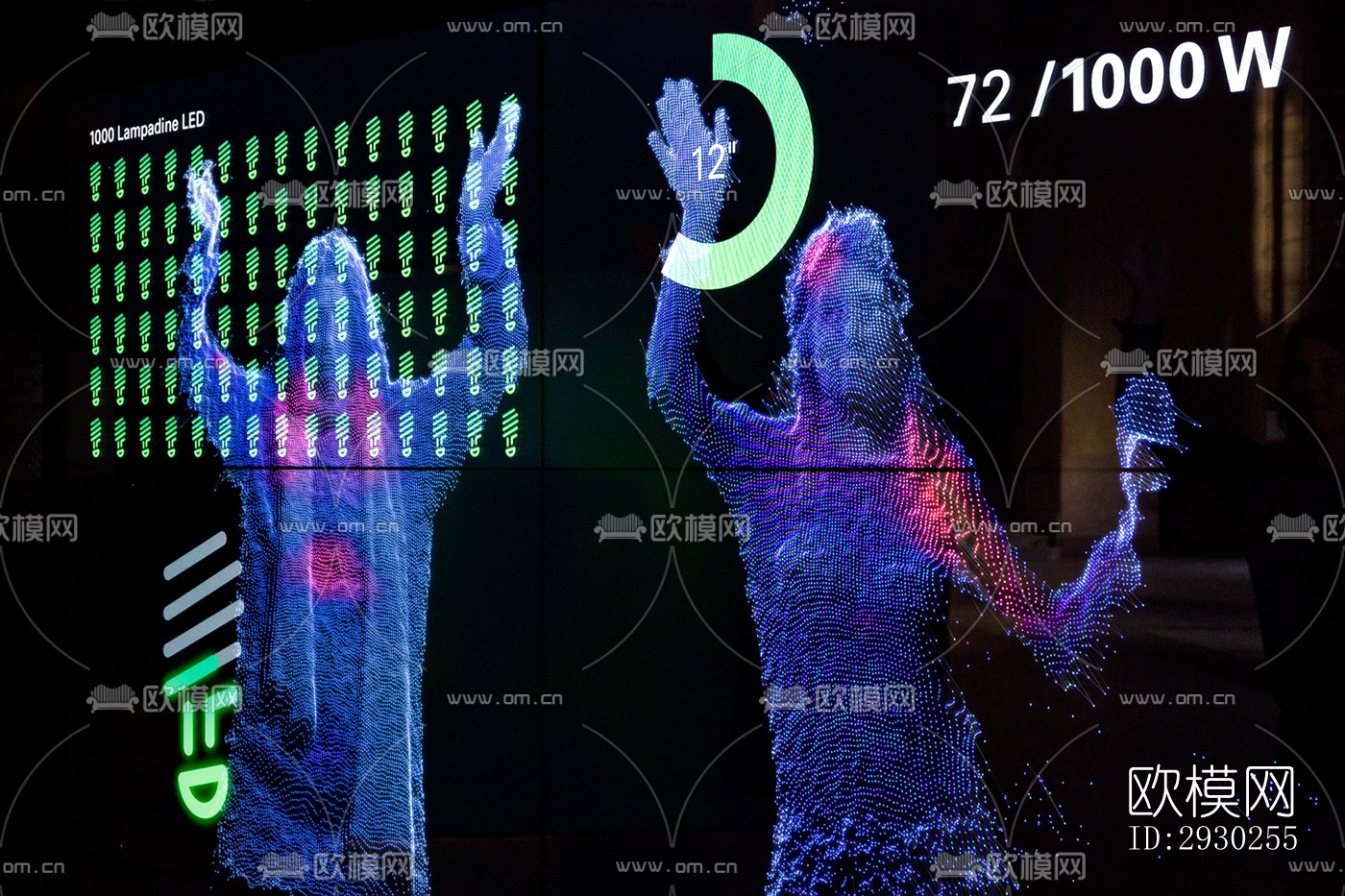 现代展览展厅效果图下载（渲染图7）