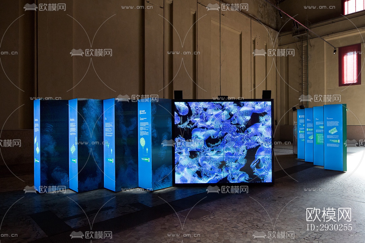 现代展览展厅效果图下载（渲染图3）