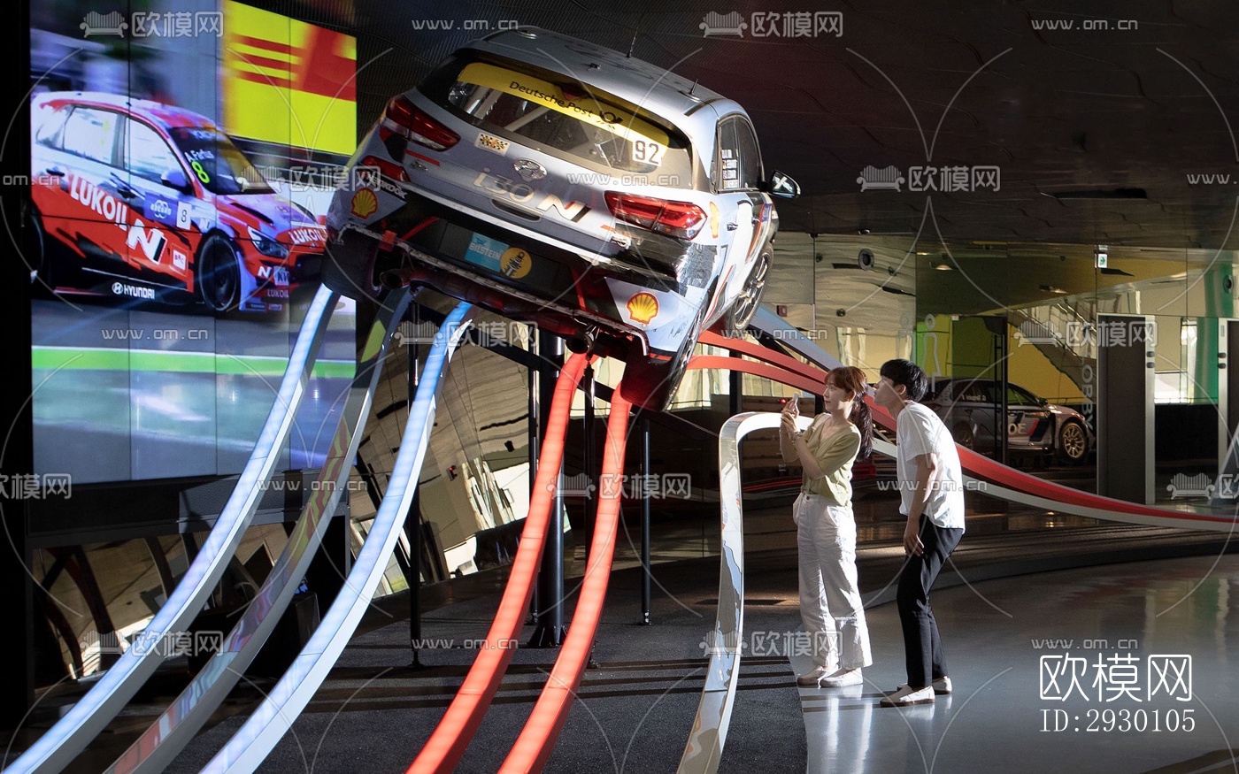 工业风展览展厅效果图下载（渲染图5）