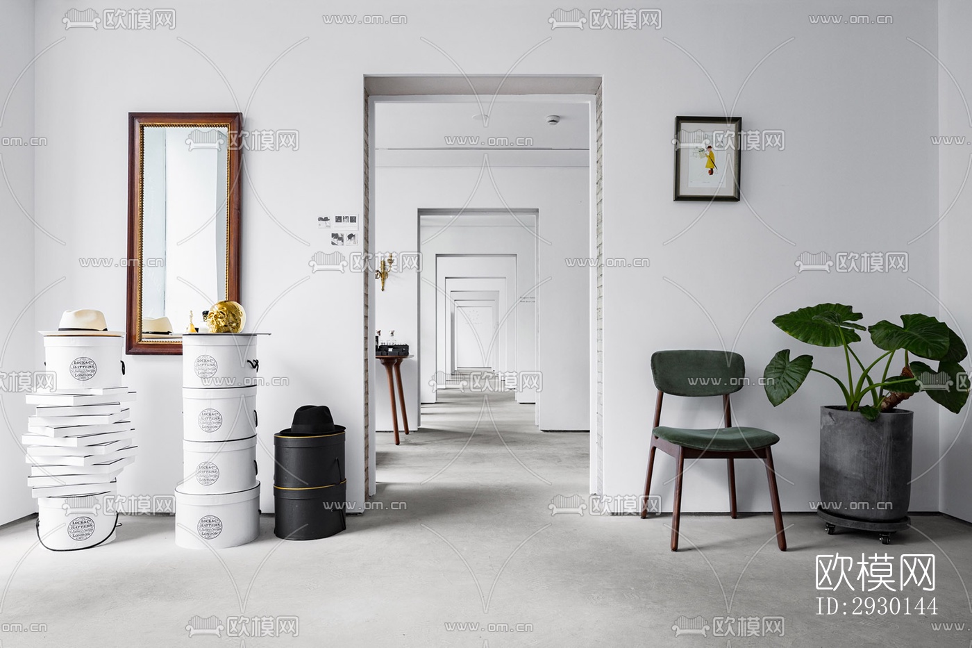 现代展览展厅效果图下载（渲染图11）