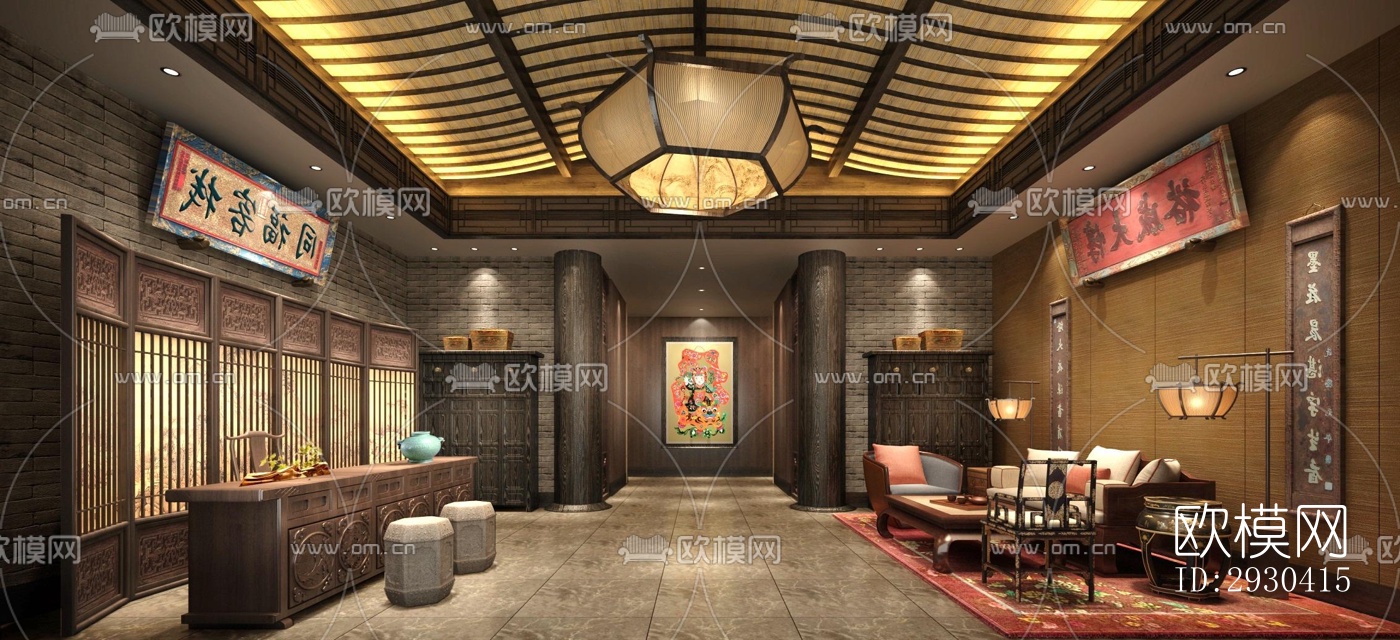 东南亚酒店民宿效果图下载（渲染图4）