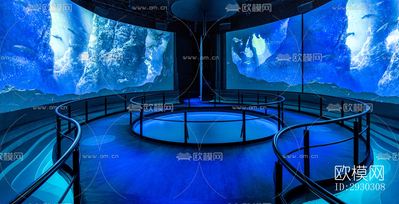 现代展览展厅效果图下载（渲染图2）