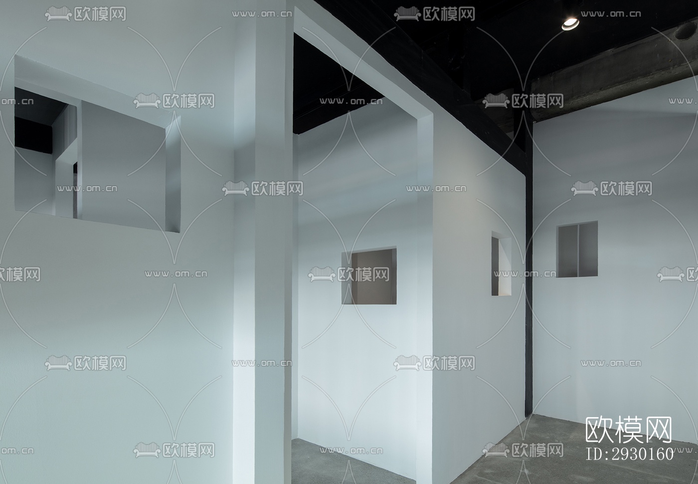 现代展览展厅效果图下载（渲染图9）