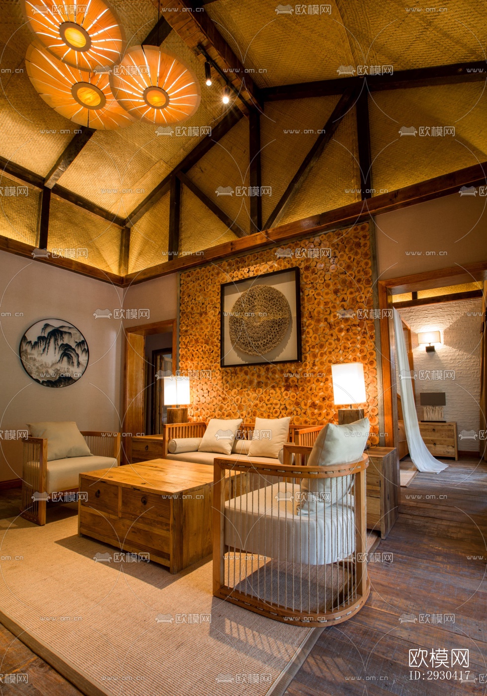 东南亚酒店民宿效果图下载（渲染图7）