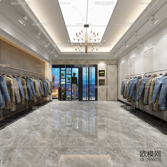 欧式零售店铺效果图下载(渲染图3)
