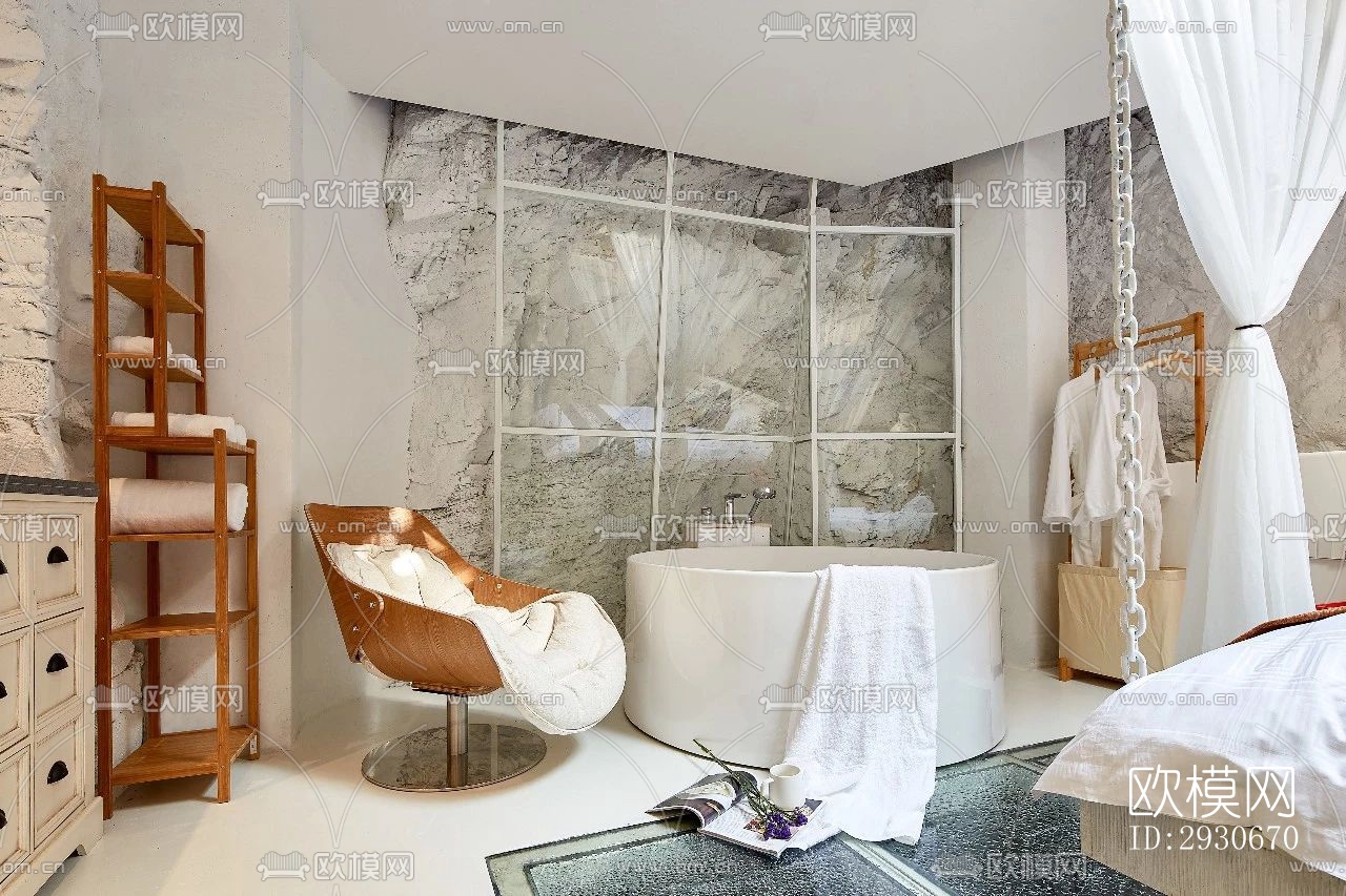 现代酒店民宿效果图下载（渲染图10）