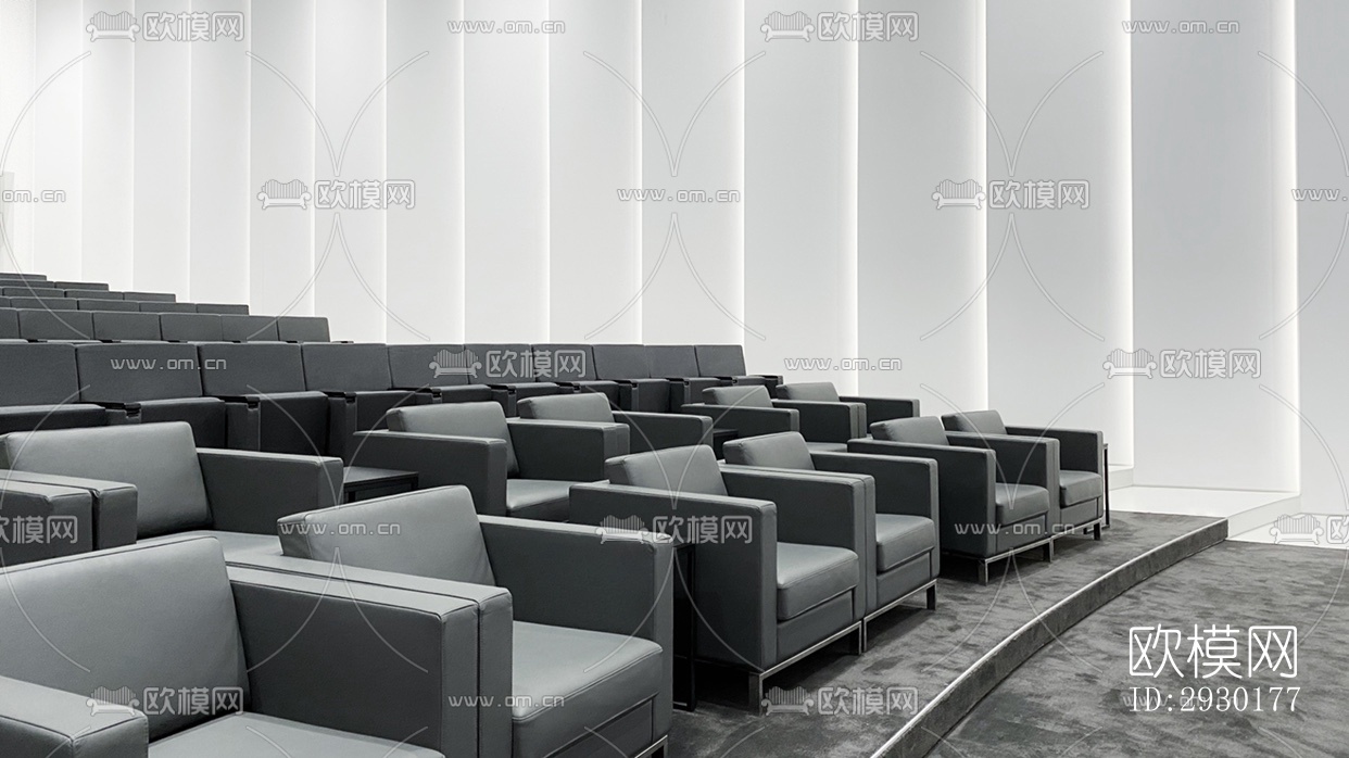 现代展览展厅效果图下载（渲染图7）