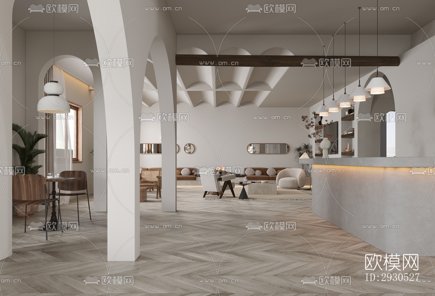 侘寂酒店民宿效果图下载（渲染图11）