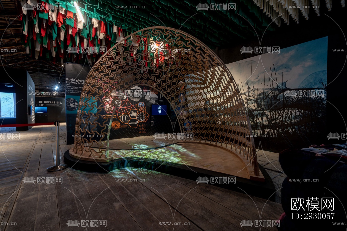 工业风展览展厅效果图下载（渲染图17）