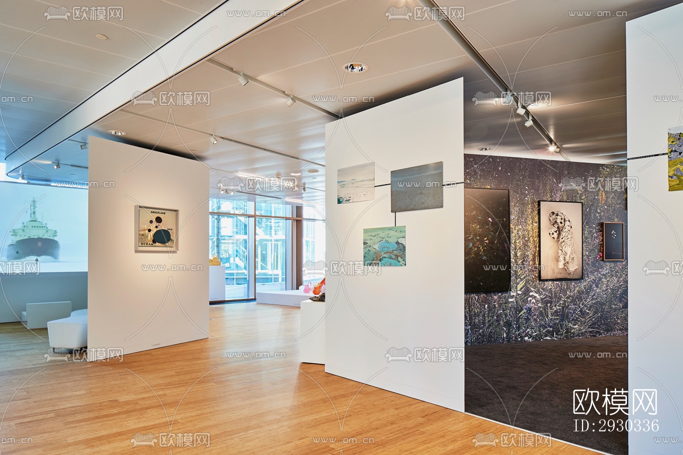 现代展览展厅效果图下载（渲染图9）