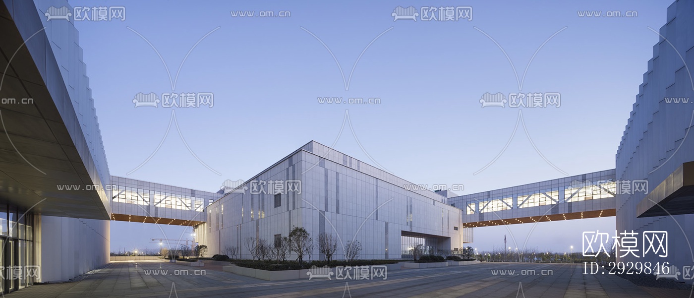 现代文体建筑效果图下载（渲染图11）