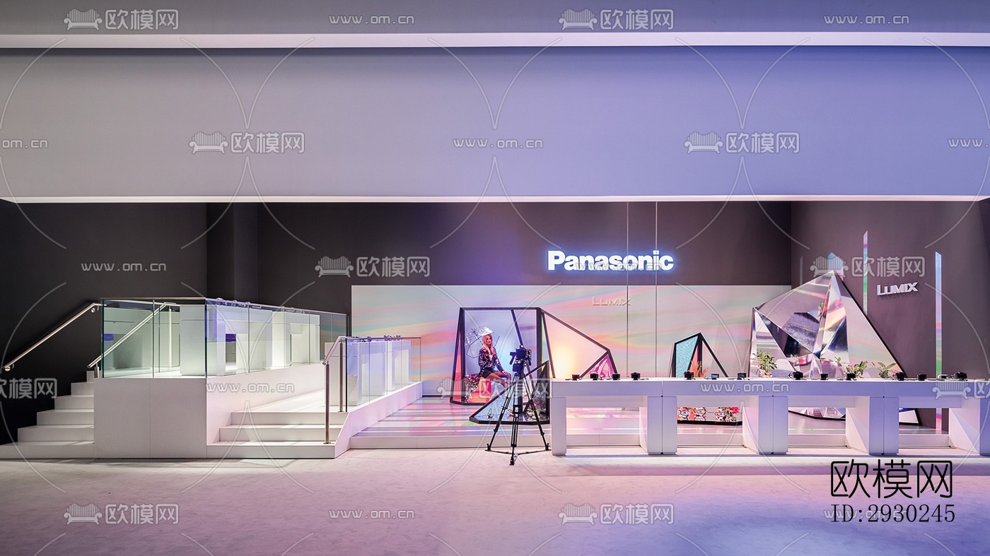 现代展览展厅效果图下载（渲染图3）