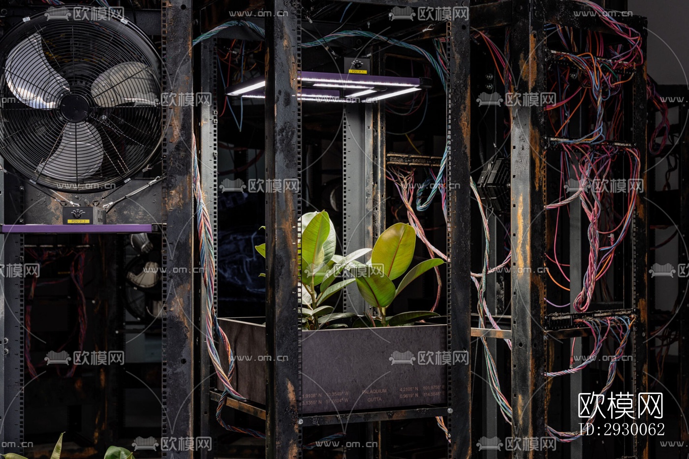 工业风展览展厅效果图下载（渲染图4）