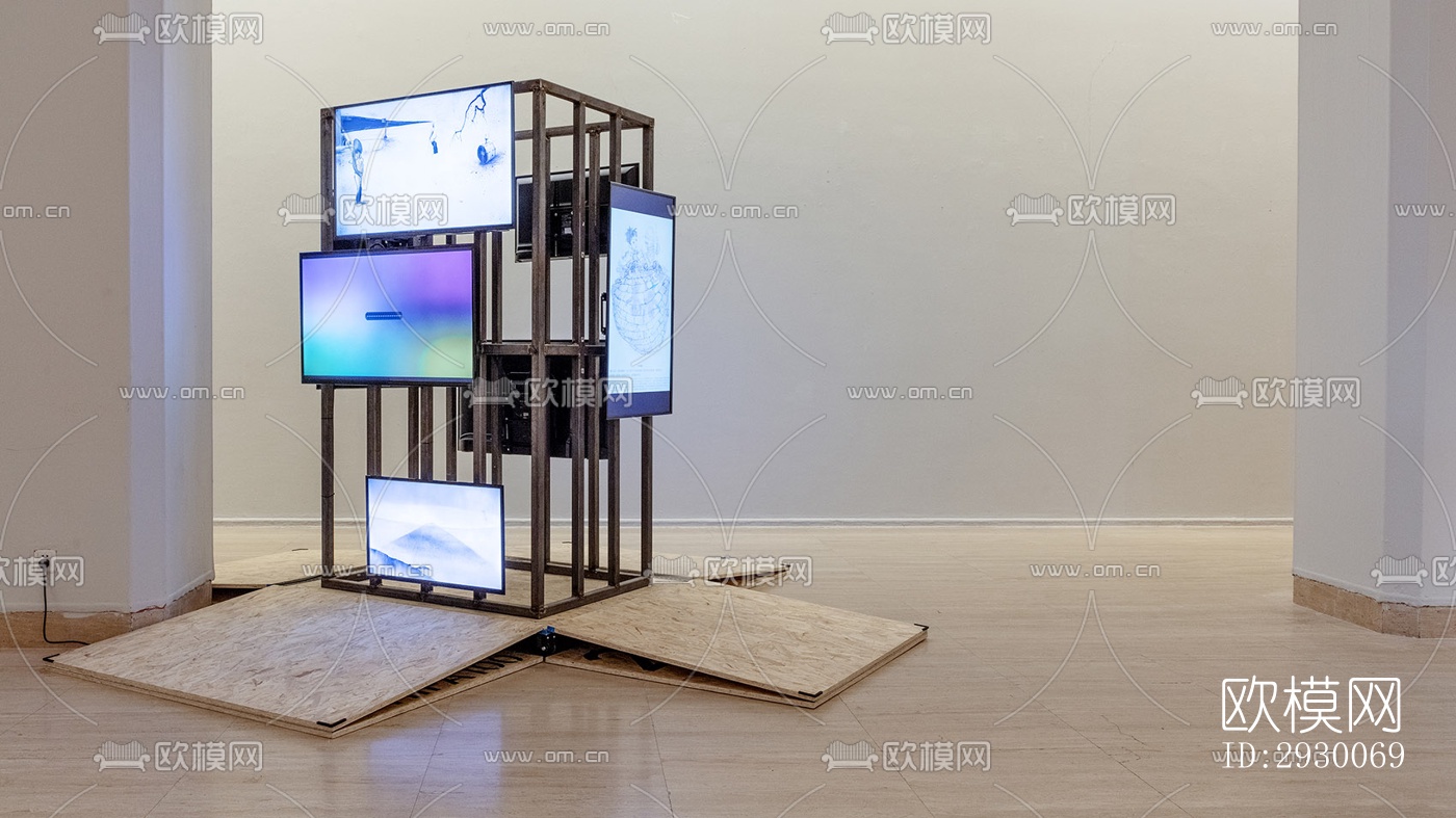 工业风展览展厅效果图下载（渲染图15）