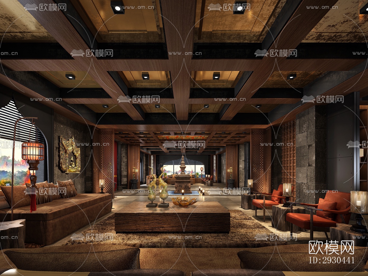 东南亚酒店民宿效果图下载（渲染图11）