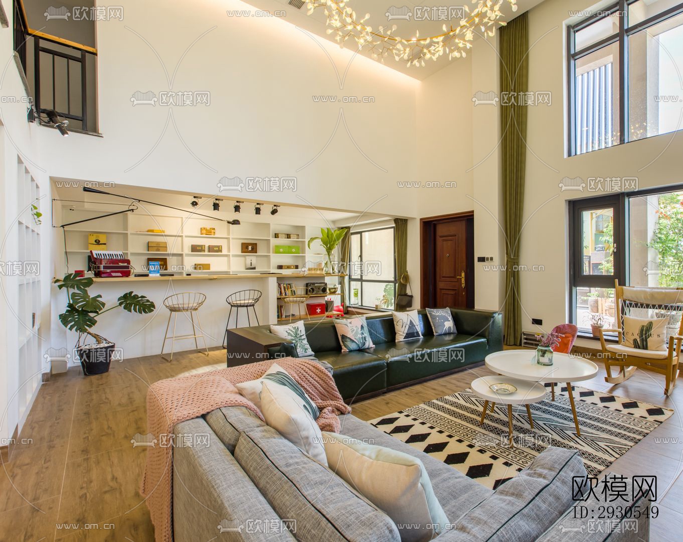 北欧酒店民宿效果图下载（渲染图6）