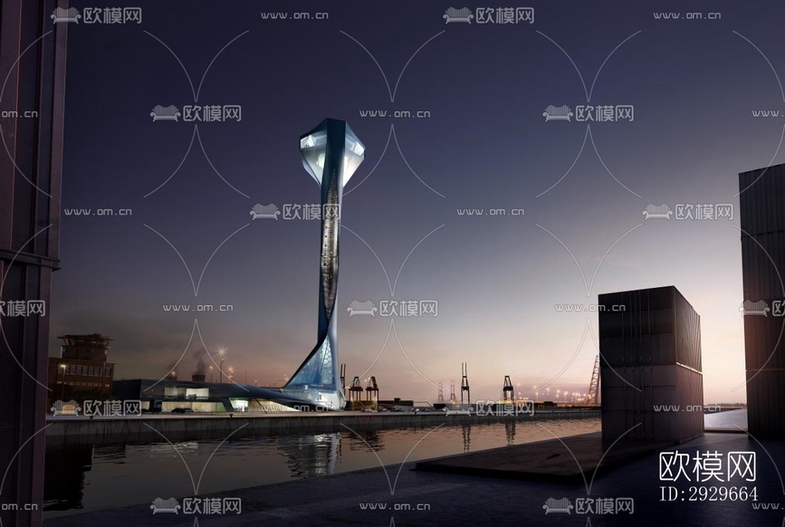 現(xiàn)代公共建筑效果圖下載(渲染圖10)