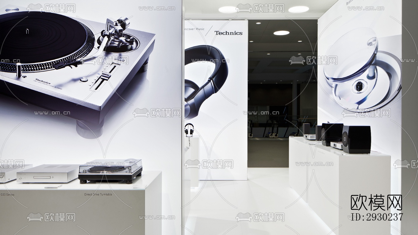 现代展览展厅效果图下载（渲染图7）