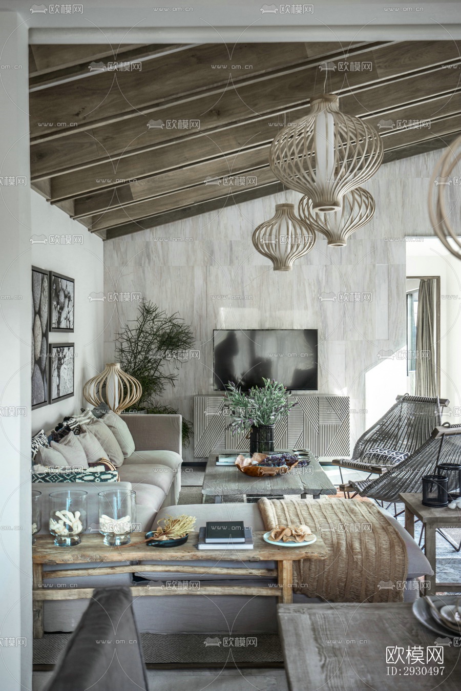 侘寂酒店民宿效果图下载（渲染图3）