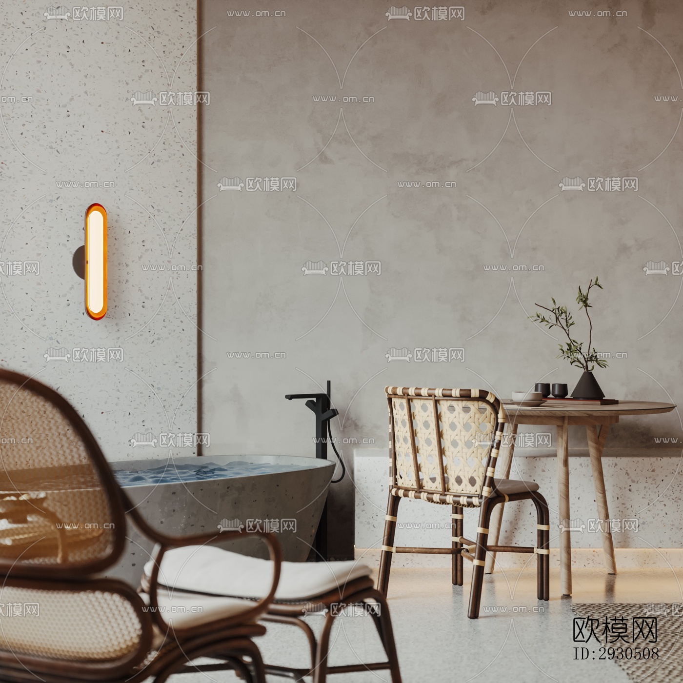 侘寂酒店民宿效果图下载（渲染图14）