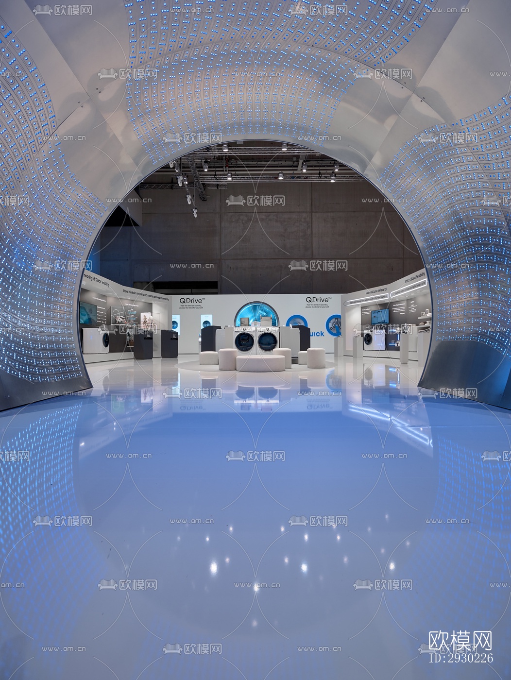 现代展览展厅效果图下载（渲染图6）